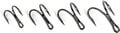 Loop 60186        Double Salmon Tube Hook Black Nickel
