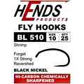 Hends Products 60261 Крючок одинарный HP Shrimp Barbless Black Nickel BL510 BN