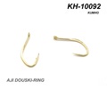 Kumho 60240 Крючок одинарный KH-10092G AJI DOUSKI-RING GOLD