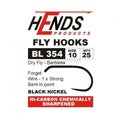 Hends Products 60264   HP Wet Fly, Nymphs Barbless Black Nickel BL354 BN